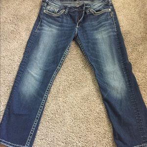 Women’s Silver Capri Jeans